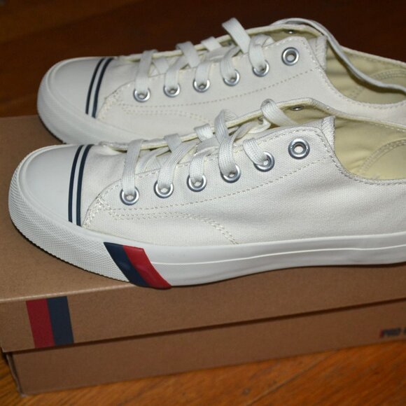 NEW in Box PRO-KEDS ROYAL LOW CANVAS SKATEBOARD CASUAL SNEAKERS WHITE Men's 7 - Picture 3 of 8